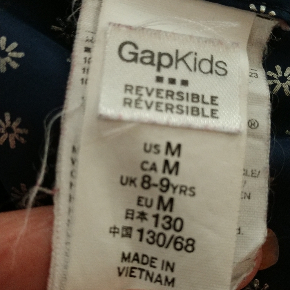 Gap Kids Reversible Puffy Vest Size M (8-9 years) - Picture 7 of 8